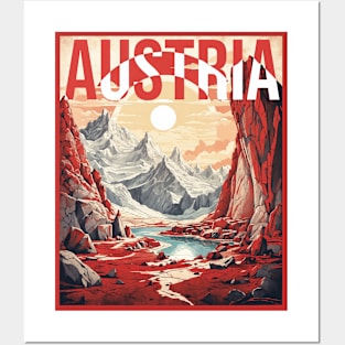 Eisriesenwelt Cave Austria Vintage Travel Retro Tourism Posters and Art